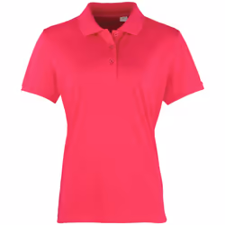 Premier Womens/Ladies Coolchecker Short Sleeve Pique Polo T-Shirt - XL, Hot Pink