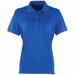 Premier Womens/Ladies Coolchecker Short Sleeve Pique Polo T-Shirt - XL, Royal