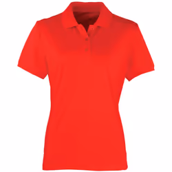 Premier Womens/Ladies Coolchecker Short Sleeve Pique Polo T-Shirt - 2XL, Strawberry Red