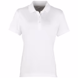 Premier Womens/Ladies Coolchecker Short Sleeve Pique Polo T-Shirt - XL, White