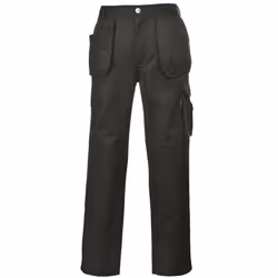 Portwest Mens Slate Hardwearing Workwear Trousers - MR, Black