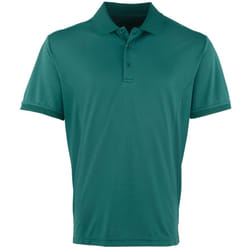 Premier Mens Coolchecker Pique Short Sleeve Polo T-Shirt - M, Bottle