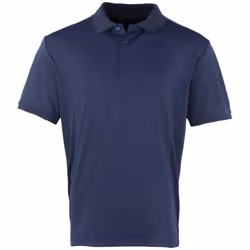 Premier Mens Coolchecker Pique Short Sleeve Polo T-Shirt - 3XL, Navy