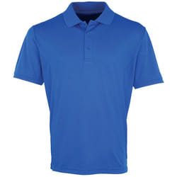 Premier Mens Coolchecker Pique Short Sleeve Polo T-Shirt - M, Royal