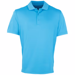 Premier Mens Coolchecker Pique Short Sleeve Polo T-Shirt - 3XL, Turquoise