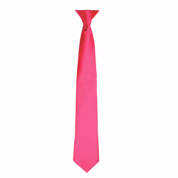 Premier Colours Mens Satin Clip Tie - One size, Hot Pink