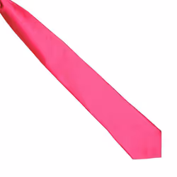 Premier Colours Mens Satin Clip Tie - One size, Hot Pink