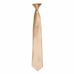 Premier Colours Mens Satin Clip Tie - One size, Khaki
