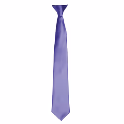 Premier Colours Mens Satin Clip Tie - One size, Purple