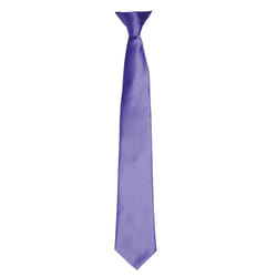 Premier Colours Mens Satin Clip Tie - One size, Purple