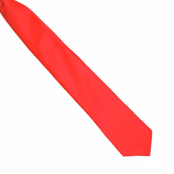 Premier Colours Mens Satin Clip Tie - One size, Red