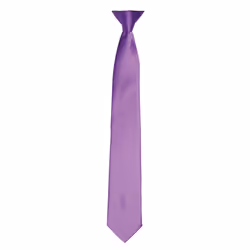 Premier Colours Mens Satin Clip Tie - One size, Rich Violet
