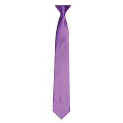 Premier Colours Mens Satin Clip Tie - One size, Rich Violet