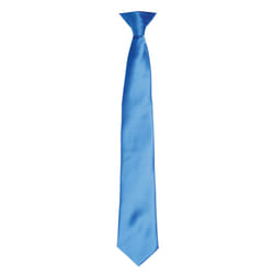 Premier Colours Mens Satin Clip Tie - One size, Sapphire