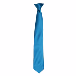 Premier Colours Mens Satin Clip Tie - One size, Teal