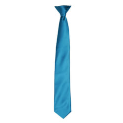 Premier Colours Mens Satin Clip Tie - One size, Teal