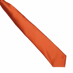 Premier Colours Mens Satin Clip Tie - One size, Terracotta