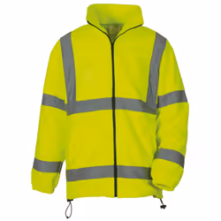 Yoko Mens Hi Vis Heavyweight Fleece Jacket - 2XL, Yellow