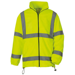 Yoko Mens Hi Vis Heavyweight Fleece Jacket - M, Yellow
