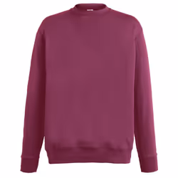 Fruit Of The Loom Mens Lightweight Set-In Sweatshirt - 2XL, Burgundy