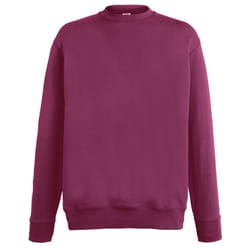 Fruit Of The Loom Mens Lightweight Set-In Sweatshirt - 2XL, Burgundy