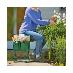 Garden Kneeler with Handles Soft Foam Kneeling Pad Portable Seat Tool Pouch