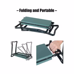 Garden Kneeler with Handles Soft Foam Kneeling Pad Portable Seat Tool Pouch