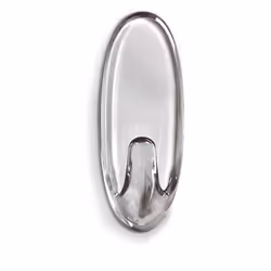 Command 17091CLR Medium Hooks with Strips - Clear, set of 2
