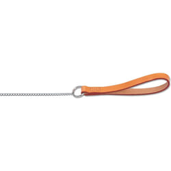 Ancol Leather Fine Chain Lead Tan 87cm
