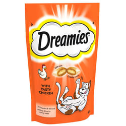Cat Treats, Tasty Snacks with Tempting Chicken, 8 Pouches of 60 g