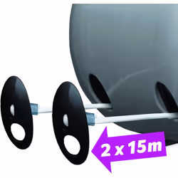 Minky Retractable Duo Reel Washing Line, Grey
