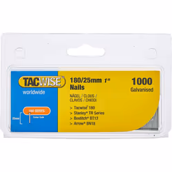 Tacwise Type 180/25mm 18G Nails for Nail Gun (1000)