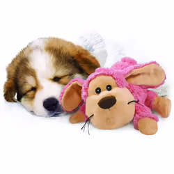 KONG - Cozie Pastels - Indoor Cuddle Squeaky Plush Dog Toy (Assorted Characters) - For Medium Dogs