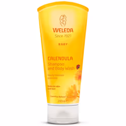 Weleda Baby Calendula Shampoo and Body Wash, 200ml