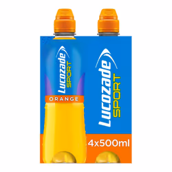 Lucozade Sport Orange 4 x 500ml (Pack of 6)