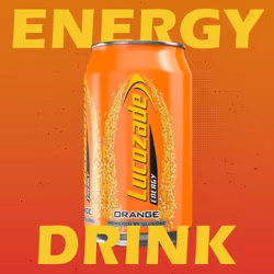 Lucozade Orange Sparkling Energy Drink 330ml, 24Pk