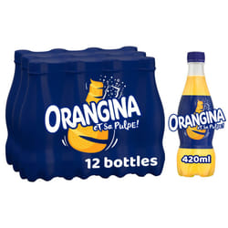 Orangina Fizzy Orange Juice Drink, 420ml, 12 Pk