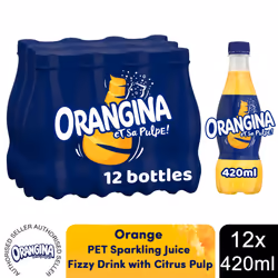 Orangina Fizzy Orange Juice Drink, 420ml, 12 Pk