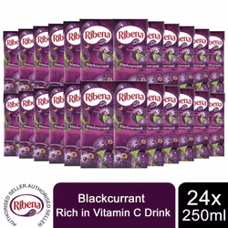 Ribena Blackcurrant Cartons Fruit Juice, 24 pk