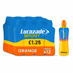 Lucozade Sport Drink Orange 500ml (Pack of 12)