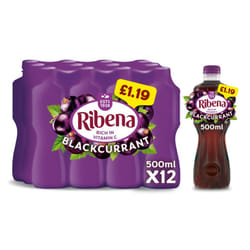 Ribena Light Blackcurrant 500ml (Pack of 12)