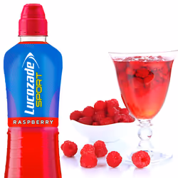Lucozade Sport Raspberry Isotonic Sport Fat Free Energy Drink 12x500ml