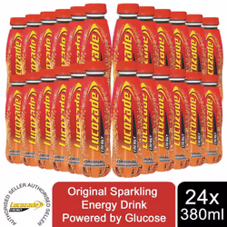 Lucozade Energy Original Energy Drink Powered By Glucose, 24x380ml