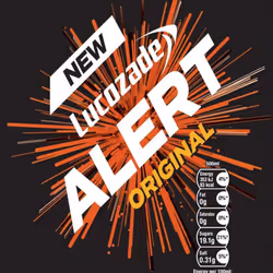 Lucozade Alert Original High Caffeine Energy Drink VitaminB3, 24x500ml