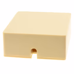 RJ11 4 Wire ADSL Panel Mount Screw Down Terminal Junction Box Beige