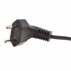 Right Angle 2 Pin Euro Plug to Angled C7 Plug Power Cable Lead 1m