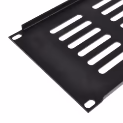 4U Blanking Plate for Comms Network Data Cabinet Rack 19 Vented Black