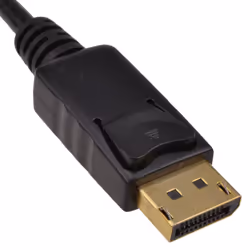 kenable Mini DisplayPort Male Plug to Display Port Plug Monitor Cable Black 1m