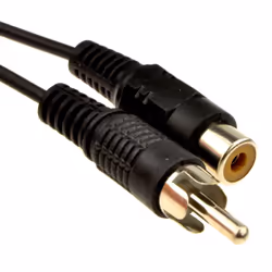 kenable Phono Red White Yellow Extension Lead for RCA Audio Video Cables 10m
