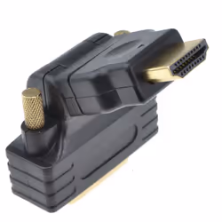 kenable Swivel & Rotating HDMI Male Plug to DVI D 24+1 Male Plug Adapter